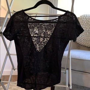 Lace Cropped Tee